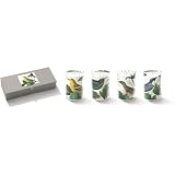 Summer Birds Gift Set of 4 Votive Candles in Box