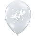 11" Love Doves Around Clear Balloons (10 ct)