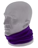 Fleece Snood / Neck Warmer Scarf - Purple