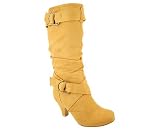 SUEDE STRAPPY BUCKLE BOOT