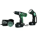 Hitachi DS18DVF3 18V 1/2″ Driver Drill Kit with Flashlight