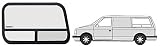 CRL T-Slider Window - Driver Side Rear 1985-1995 Dodge Caravan/Plymouth Voyager 34-3/8