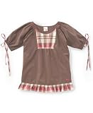 Roxy Girls Good For Plaid Woven Top