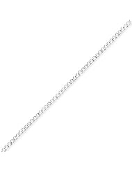 Sterling Silver 2.55mm Fancy Link Chain - 24 Inch