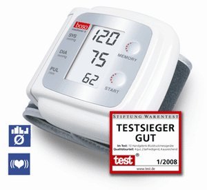 Boso Medistar S, vollautomatisches Blutdruckmessgerät für das Handgelenk