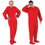 Red Fleece Footed Pajamas