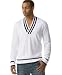 Sean John Striped Shawl V-Neck Sweater
