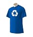 Recycle T-Shirt - Other Colors Available, M, Royal/White