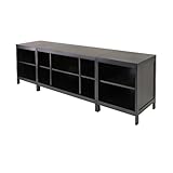 Winsome Wood Hailey Wood 3pc Media Center, Modular