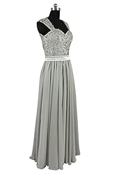 Lace Chiffon Cap Sleeves Evening Dress/Homecoming Dress/Bridesmaid Dress/Prom Dress/Wedding Party Dress 