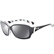 Oakley Discreet Women's Lifestyle Casual Sunglasses w/ Free B&F Heart Sticker - Black Stripes/Grey