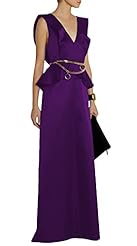 V-neck Sleeveless Fall Peplum Evening Dress/Maxi Dress 