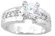 925 Sterling Silver CZ Ring
