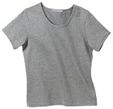 NEW Port Authority - Ladies Scoop Neck T-Shirt Heather-XS