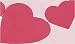 Red Die Cut Hearts