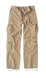 Stone Paratrooper Cargo Pants, Washed for a Retro Look and Feel (Medium, KAHKI VINTAGE)