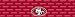 San Francisco 49ers Team Auto Visor Decal