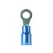 Panduit PN14-14RX-L Ring Terminal, Nylon Insulated, Expanded Insulation, 16 - 14 AWG Wire Range, 1/4" Stud Size, Blue, 0.03" Stock Thickness, 0.200" Max Insulation, 0.46" Terminal Width, 1.13" Terminal Length, 0.38" Center Hole Diameter (Pack of 50)