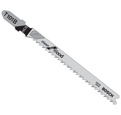 Bosch T101B 4, 10TPI, HCS Bosch Shank Jigsaw Blade (5 pk)