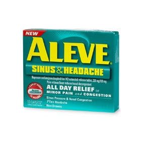 Aleve Sinus & Headache Caplets 10-Count