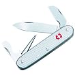 Electrician- Ribbed Silver Alox Knife - Knives - Swiss Style