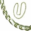 14K Yellow Gold, Figamariner Men's Gold Chain