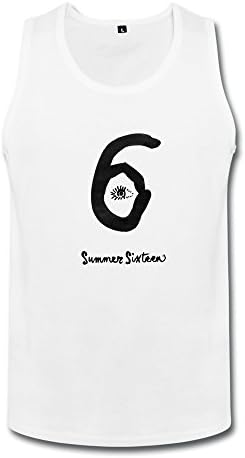 WYBU White Drake Summer Sixteen Cute Top For Men Size S