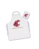 Washington State Cougars ( University Of ) NCAA Barbecue/BBQ Apron and Mitt Tailgate Kit
