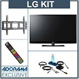 LG 42PJ350 42 inch Plasma 720p HDTV with Advanced Accessory Kit (2 HDMI Cables, 1 RGB Cable, 1 Audio Cable, Plasma / LCD Clean Kit, Monster 6 Outlet Surge Protection, TV Wall and Ceiling Mount)