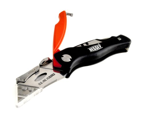 Bessey DBKPH Quick-Change Folding Utility Knife - PVC Handle with 5 Blade Storage Compartment Bessey DBKPH Quick-Change Folding Utility Knife - PVC Handle with 5 Blade Storage Compartment