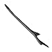 FINGER LOVE Handmade Carved Ebony (Black Sandalwood) Hair Stick: Antlers 1PC