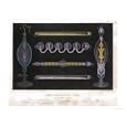 Examples of the Electric Arc in Rarified Gases Art Giclee Poster Print by M. Rapine, 24x18