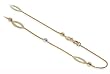 New 10 KT Two Tone Gold 10K Ankle Bracelet 9" Anklet