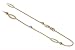 New 10 KT Two Tone Gold 10K Ankle Bracelet 9" Anklet