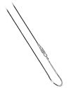 Sparkling Diamond Cut Sterling Silver 1 MM Italian Snake Chain Necklace