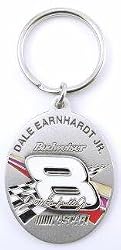 Dale Earnhardt Jr. Pewter Keychain NASCAR