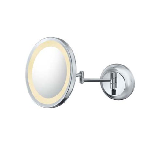Kimball Young Single Sided LED Wall Mirror Bronze Nickel Carvalho