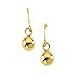 Toys : 14K Yellow Gold Ball Shepherd Hook Children's Earrings