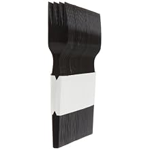 SmartStock SSF51 6.5" Length, Black Color, Plastic Polystyrene Fork Refill (24 Packs of 40)
