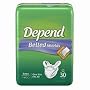 Depend belted shields with tabs extra absorbency easys fit briefs - 30/Pack, 2 ea