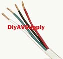 SHIPS FREE! High End 105 Strand 14/4 Awg 4/C In Wall Speaker Wire CL3 Rated UL Listed Certified 500 ft Audiophile Grade