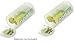 Adapter shell converts 2x AA to a D-size cell (set of two)