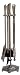 ALWE A018A Kaminbesteck 4tlg messing antik