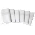 Stoffservietten wei�, 50x50 cm, aus 100% Baumwolle - 6 St�ck im Set