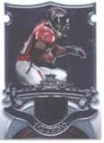 2007 Bowman Sterling #Wd Warrick Dunn - Atlanta Falcons (Piece of Authentic Game-Worn Jersey) (Football Cards)