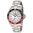 INVICTA SAPPHIRE AUTOMATIC DIVER WHITE DIAL BLACK/RED BEZEL 17044