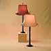 Pagoda Table Lamp with Eggnog Shade ($20 fs)