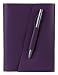 Scrivo Leather Journal, Lined, Pen Included, Eggplant