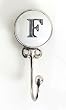 Monogram Ceramic Wall and Jewelry Hook - F