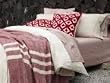 Striped Wool Blanket (Mulberry w/ Natural)